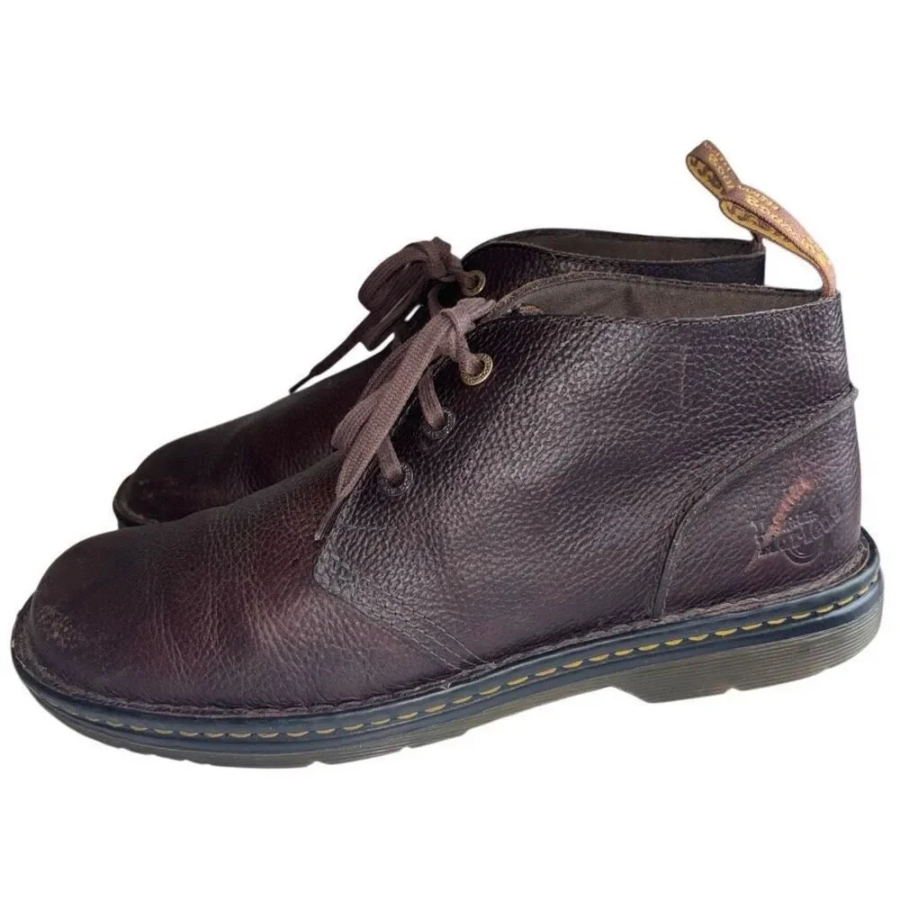 Dr martens sussex bear track slip resistant chukka boots dark drown size 12